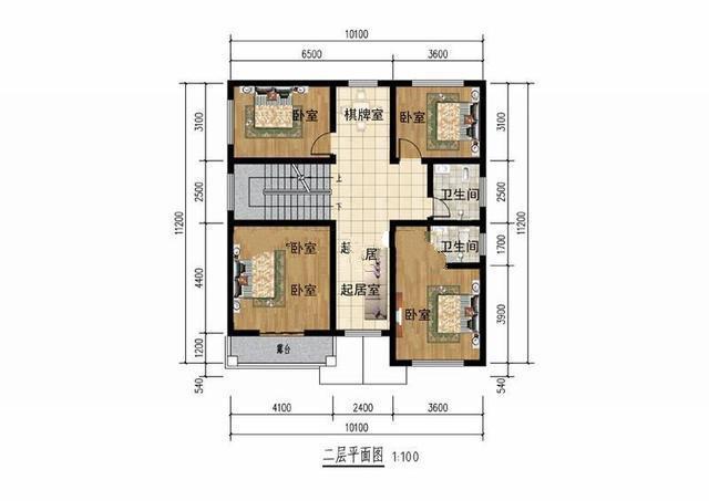 农村15万元二层建筑图