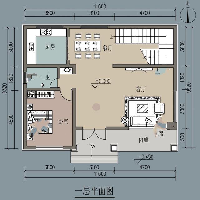 农村自建的两层别墅