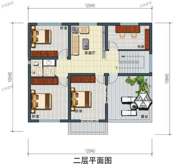 农村最好看二楼别墅的设计图