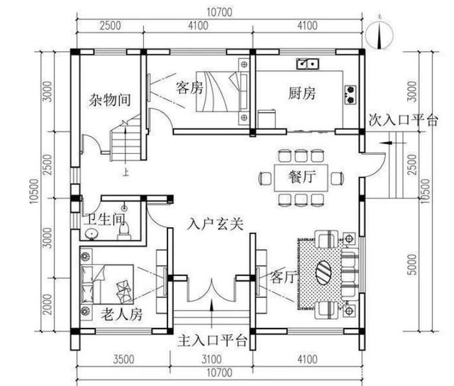 乡村自建的两层现代别墅