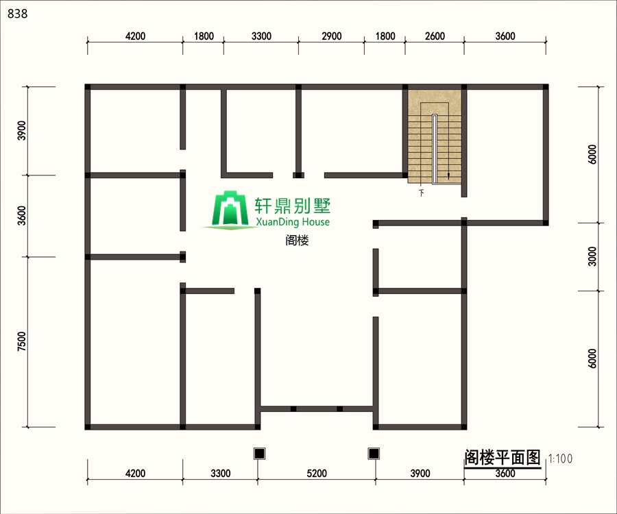 阁楼平面图